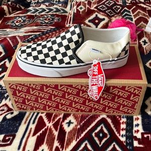 Checkered vans brand new size 7